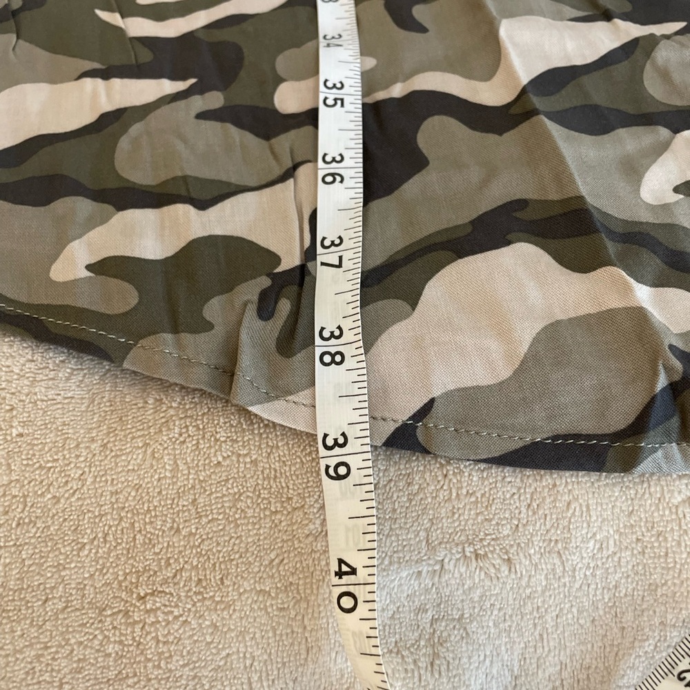 Torrid Sleeveless Zip Front Camo Shirt Dress - Sizes 1X & 2X - Picture 12 of 16